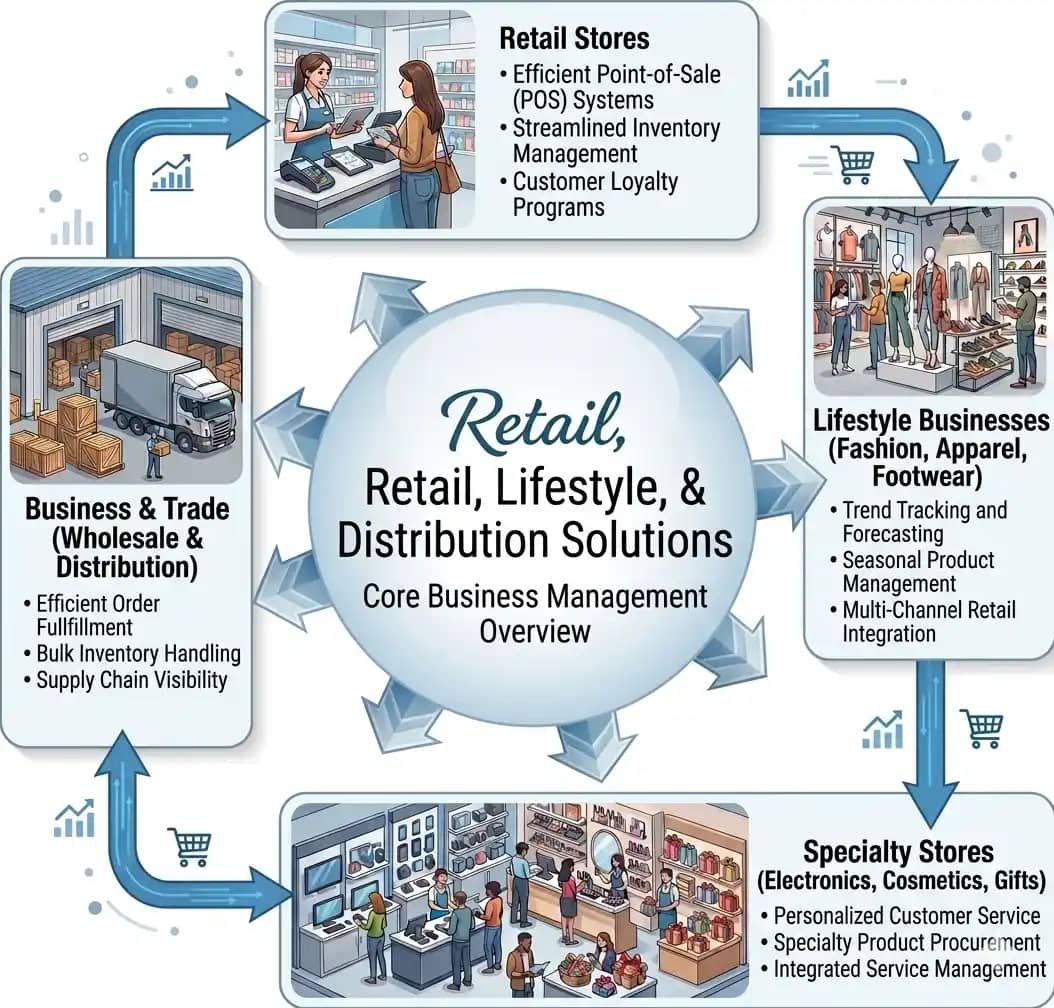 Zobavo retail POS software dashboard for inventory, billing and business management