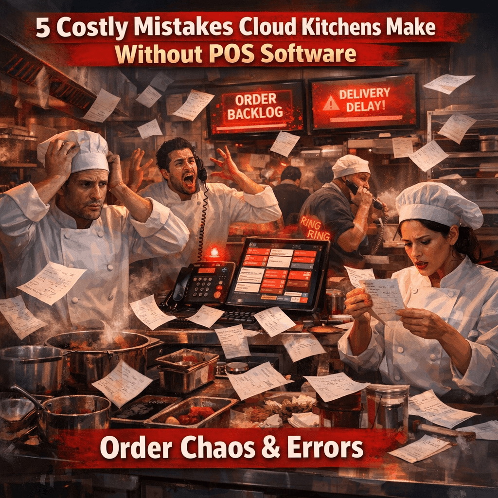 5 Costly Mistakes Cloud Kitchens Make Without the Right POS Software
