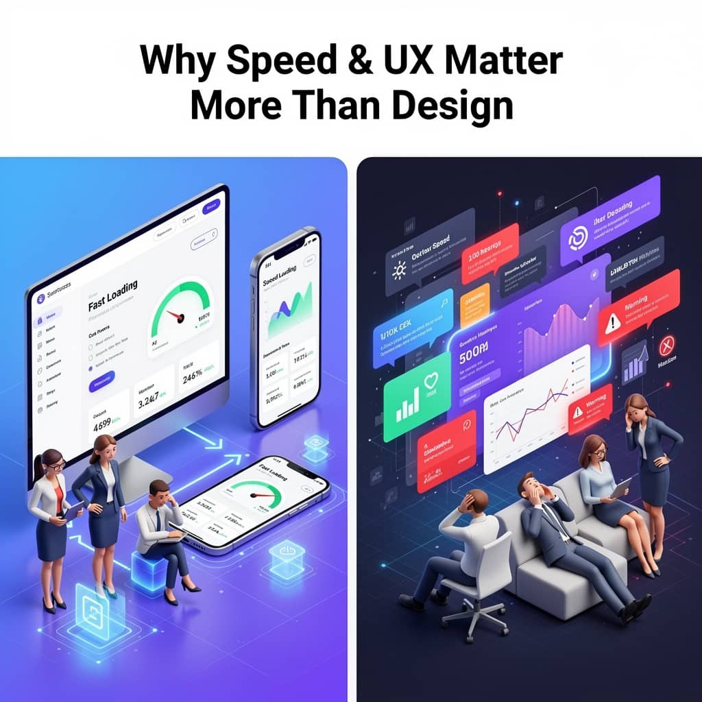 Why Speed & UX Matter More Than Design in Modern Websites